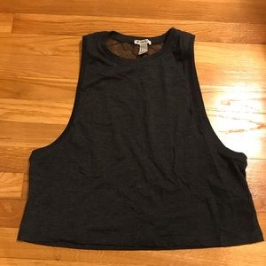 Forever 21 Muscle Tee Crop Top - Black - CREATE